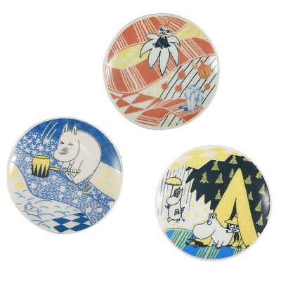 NEW MOOMIN Moomin 9cm Bean dish 3 pieces set Aina (Aina) Series