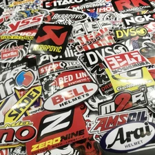 120Pcs Mixed Stickers Motocross Motorcycle Car ATV Racing Bike Helmet Decals Lot
