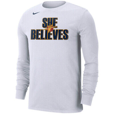 New Rare Discontinued Golden State Warriors Nike She Believes We Believe  T-Shirt | eBay