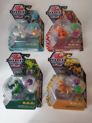 4xBakugan Evolutions Platinum Series NEO PHAROL,WRATH True Metal Set Neu in OVP versiegelt