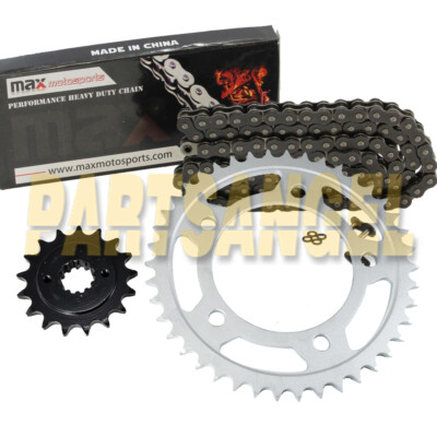 Black 525x122 O-Ring Chain & 17/42 Sprockets for Honda Shadow 750 ACE VT750