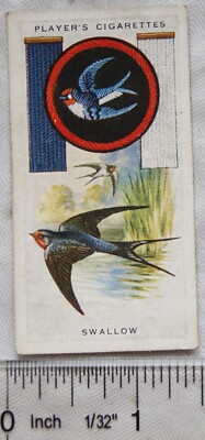 1933 Player's Boy Scout & Girl Guide Patrol Signs & Embleme No. 45 Schwalbe
