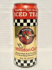 👀Vintage Winston Cup Southern Style Sweet Iced Tea FULL 16 FL OZ. Can👀