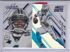 CAM NEWTON 2015 Panini Clear Vision Clear Shots Blue #CS16 18/99 Panthers