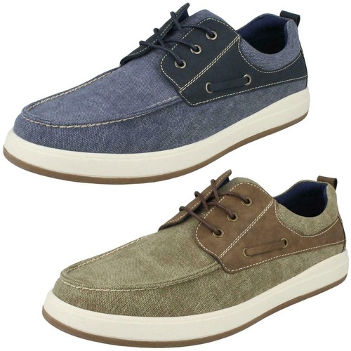 Hombre Hush Puppies Aiden Lona Zapatos Náuticos | eBay