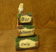 Top Collection Enchanted Story Fairy Garden #4331 OWL on LOGS For Believers Only