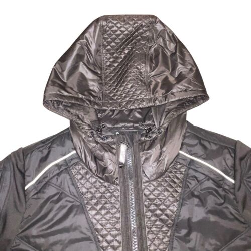 Athleta Rock Ridge Primaloft Gr. XL grau gesteppt Kapuze Reißverschluss hüftlang Jacke MÄNGEL - Bild 5 von 13