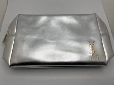 ✨未使用展示品✨　Yves Saint Laurent ビルポーチ　Vステッチ YVES SAINT LAURENT イヴ・サンローラン ロゴ Vステッチ 二