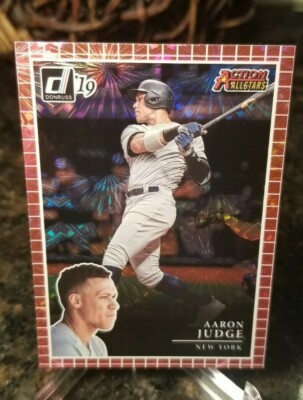 AARON JUDGE 2019 DONRUSS PINK FIREWORKS ACTION ALL-STARS CARD #AA2 YANKEES