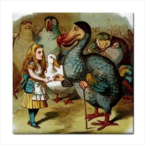 Alice in Wonderland Tile, The Dodo Ceramic Tile, Zazzle