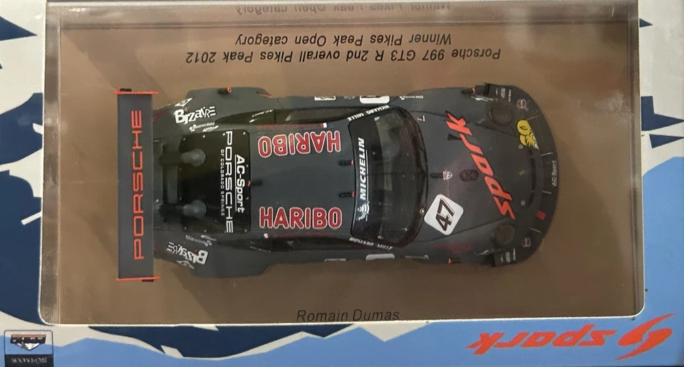 SPARK 1/43 PP001 Porsche 911 997 GT3 #47 Second Overall Pikes Peak 2012 Dumas - Photo 3/4