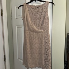 Elegant Ann Taylor Toupe Cocktail Dress Size 4