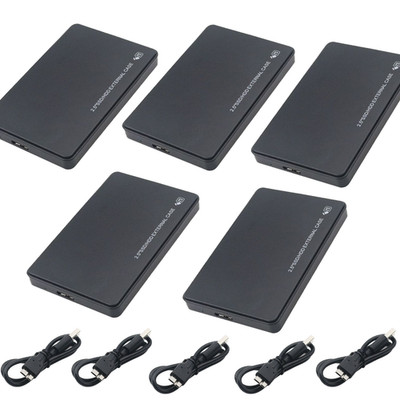 LOT 5x 2.5'' SATA USB 3.0 Hard Drive Disk HDD SSD Enclosure External Laptop Case