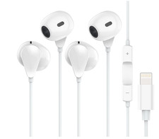 2 Earphones Headphones Apple iPhone Pro/14/13/12/11/X Bluetooth Wired EarbudsJ16