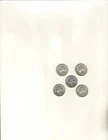 5 Washington Quarters, 1944,1957, 1960, 1962 , 1964, Good Condition ,90% Silver