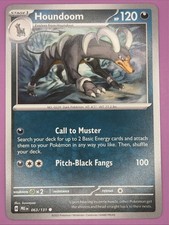 Houndoom 063/131 Prismatic Evolutions Regular Finish Pokemon Card