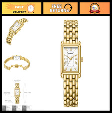 Elegant Gold Women's Watch - Vintage Bracelet, Rectangular Case, Roman Dial, Wat