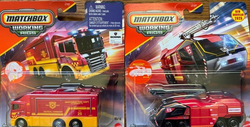 First Responder Rig Matchbox Working Rigs First Responder Lot of 2 Vehicles | eBay