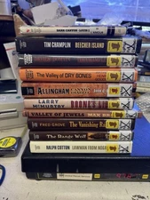 Western Hardcover Book Lot Of 10 Max Brand Louis Lamour Tim Champlin Horst Grove