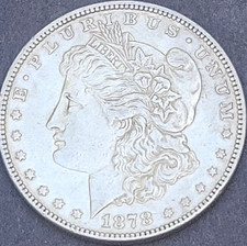  1878 Morgan Silver Dollar 7 TF VAM82 DOUBLE STARS/DATE &LIBERTY Rev Of 1878