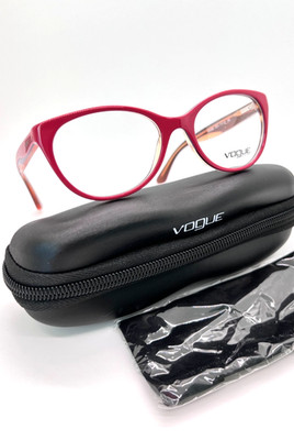 VOGUE 2962 2313 Unisex Eyeglasses Frame 51-17-135mm Red 100% Authentic