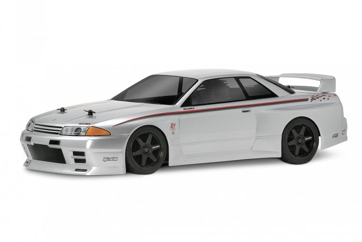 HPI NISSAN SKYLINE GT-R D1仕様 エンジンラジコン HPI 1/10 RC Car BODY Shell NISSAN R32 GT-R CLEAR- UNPAINTED #17515