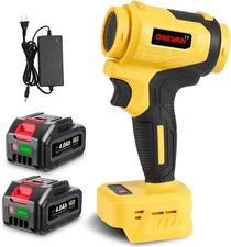 Car Dryer Air Blower Turbo Fan, 21V Cordless Leaf Blower with 2 x 4.0Ah Battery,