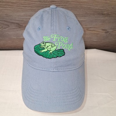 The Frog Pond Blue Adjustable Cap Hat Watering Hole Dive Bar Morrisonville WI