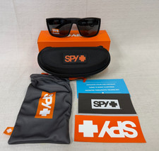 Spy ROCKY Mattle Black Happy Gray Green Polarized Square Sunglasses DISPLAY