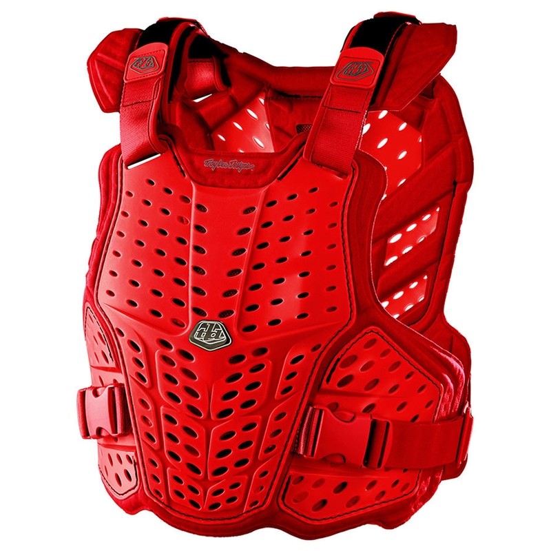 Troy Lee Designs Rockfight pare-pierre de moto cross rouge ultra léger et homologué CE