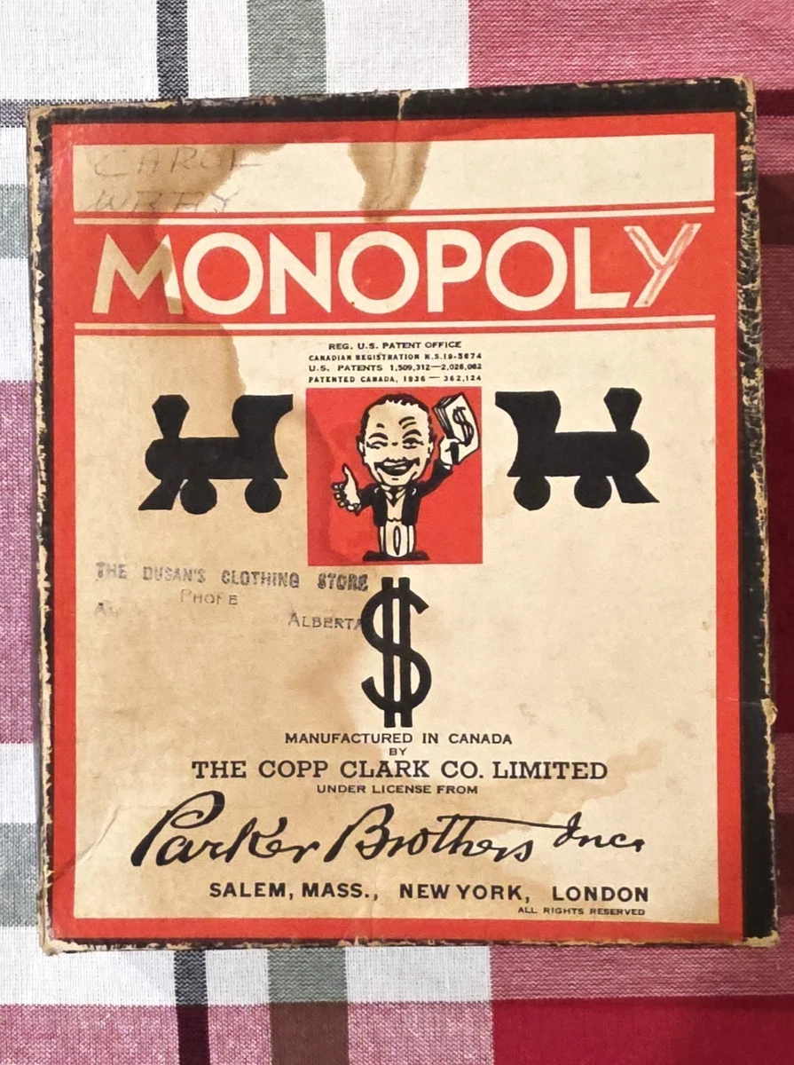 MONOPOLY VINTAGE 1936 ( Miro Company - Parker Brothers ) EUR 40,00