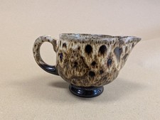 60er Jahre Fosters Keramik Waben Tropfglasur Milchk&auml;nnchen (S5)
