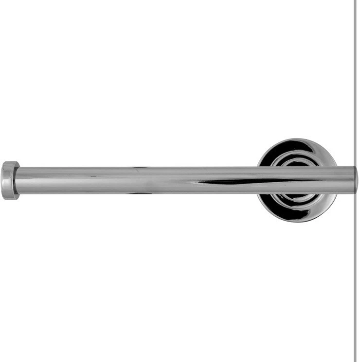 Soporte de papel higiénico Design House 560375 Geneva de un solo poste - Cromo Foto 3 de 4