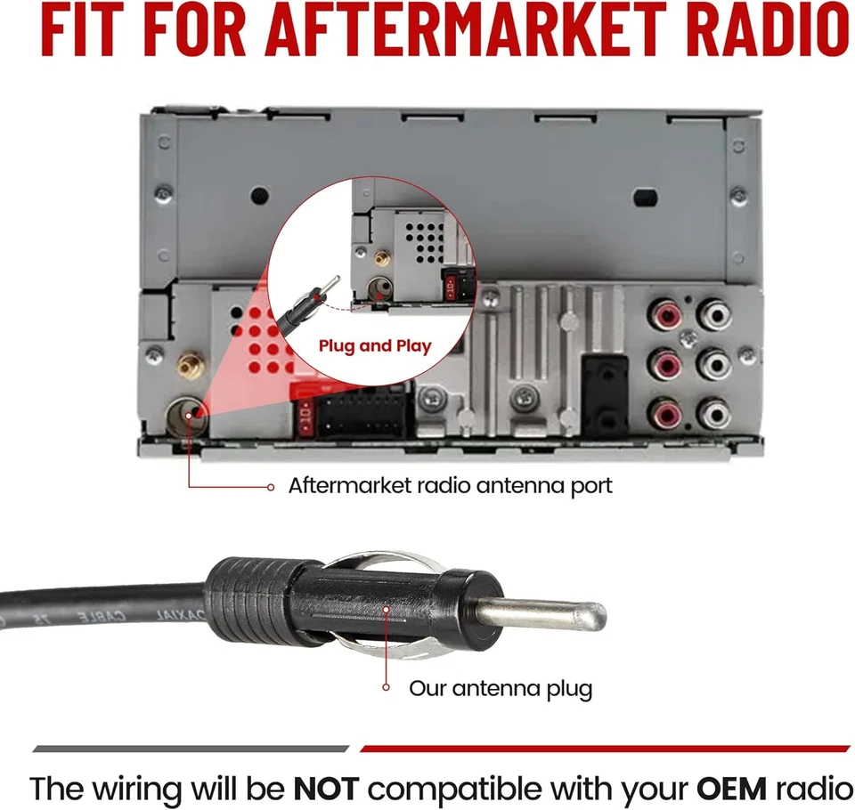 AM / FM Fully Automatic Power Antenna for Nissan Altima Mitsubishi Isuzu Mazda - Image 4 of 4