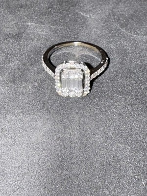 Zen Baguette Diamantring 0,70 ct   F/VS   14K Verlobungsring