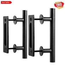 Easy Install Sliding Barn Door Handles - 2 Pack Heavy Duty 10