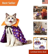 Adorable Halloween Vampire Costume for Small Pets - Cloak Outfit in 10.63" Size