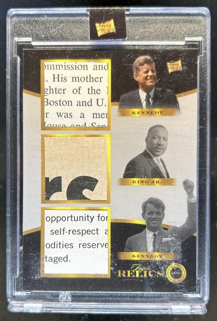 2024 Pieces of The Past John F Kennedy King Jr Robert Kennedy Triple Relic #381