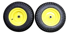 (Set of 2) 16x6.50-8 Tires & Wheels 4 Ply for Lawn & Garden Mower Turf Tires