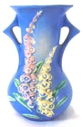 ROSEVILLE POTTERY * FOXGLOVE * Blue Vase, 43-6