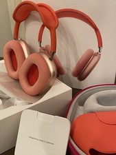 Apple AirPods Max Pink/Rose Gold Headphones with Travel Case  Charging Cable