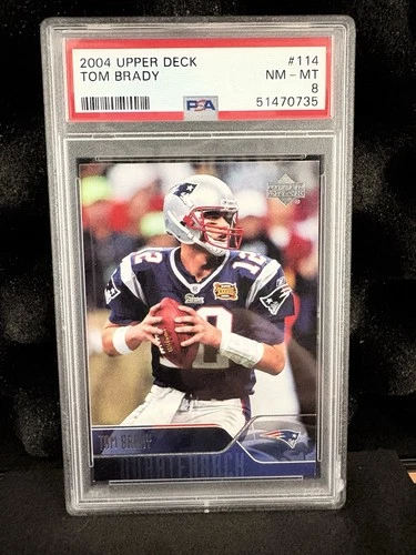2004 Tom Brady Upper Deck PSA 8