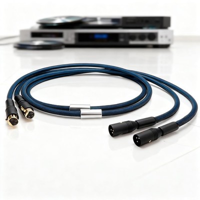 Paar OFC Versilbert Draht HiFi Audio Signal Verbindung XLR Kabel Balanced Cable