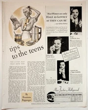 Max Factor Vintage Print Advertisement 1940s Hollywood Makeup Ad