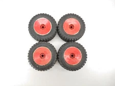 4x VINTAGE Proline Dirt Works 1072 1/10 Stadium Truck Tires on Losi Wheels 12mm