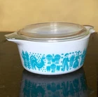 EXCELLENT Vintage Pyrex Amish Butter Print Bowl #474B + Lid!  1  1/2 QT