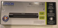 Epson ES-50 WorkForce Portable Document Scanner - Black - TESTED - WORKS