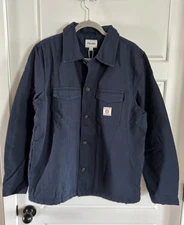 Rhythm Sherpa lined Work shirt navy blue size L