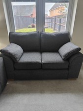 Next Two Seater Sofa Dark Grey Fabric