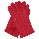 Dents Mens Genuine Full Grain Leather Gloves 3 Point Stitch Fleece Lined Warm Wi